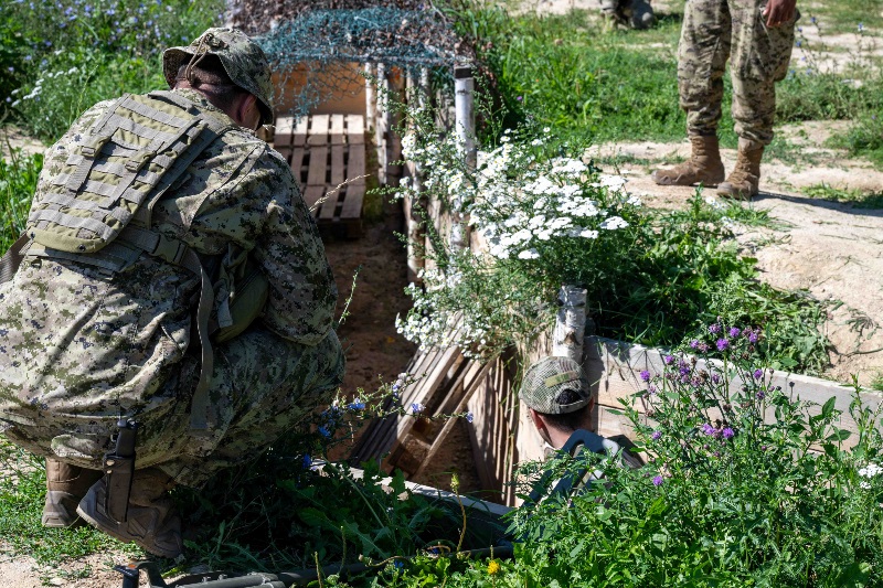 Canadian sappers in training