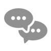 Overlapping speech bubbles