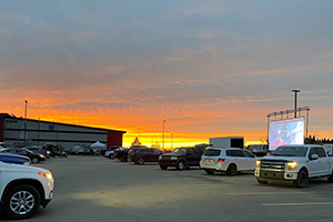 Drive in movie at the Lakeland Branch