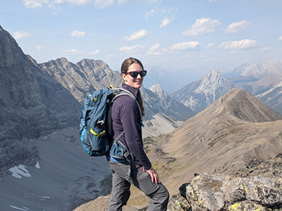 Mandy Williams scales a mountain