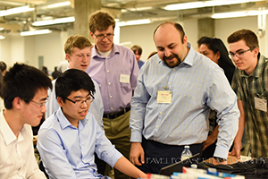 Dr. Mohammad Moshirpour, P.Eng., and his students.