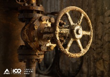 Valve, Turner Valley Gas Plant Provincial Historic Site | Jordan Wiess, P.Eng.